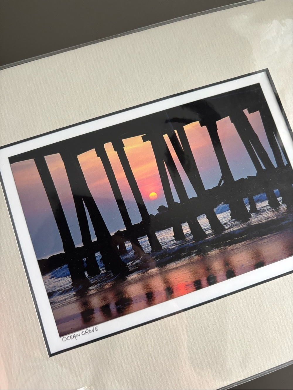 Pier sunset canvas print